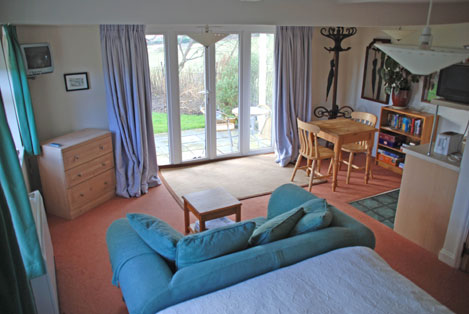 The living room in Garden Cottage