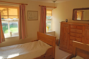 The bedroom at Miller's Cottage